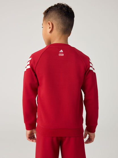 Dsiney Kidz - adidas Red Marvel Spider-Man   Sweatshirt and Jogger Little Kids Set image 4