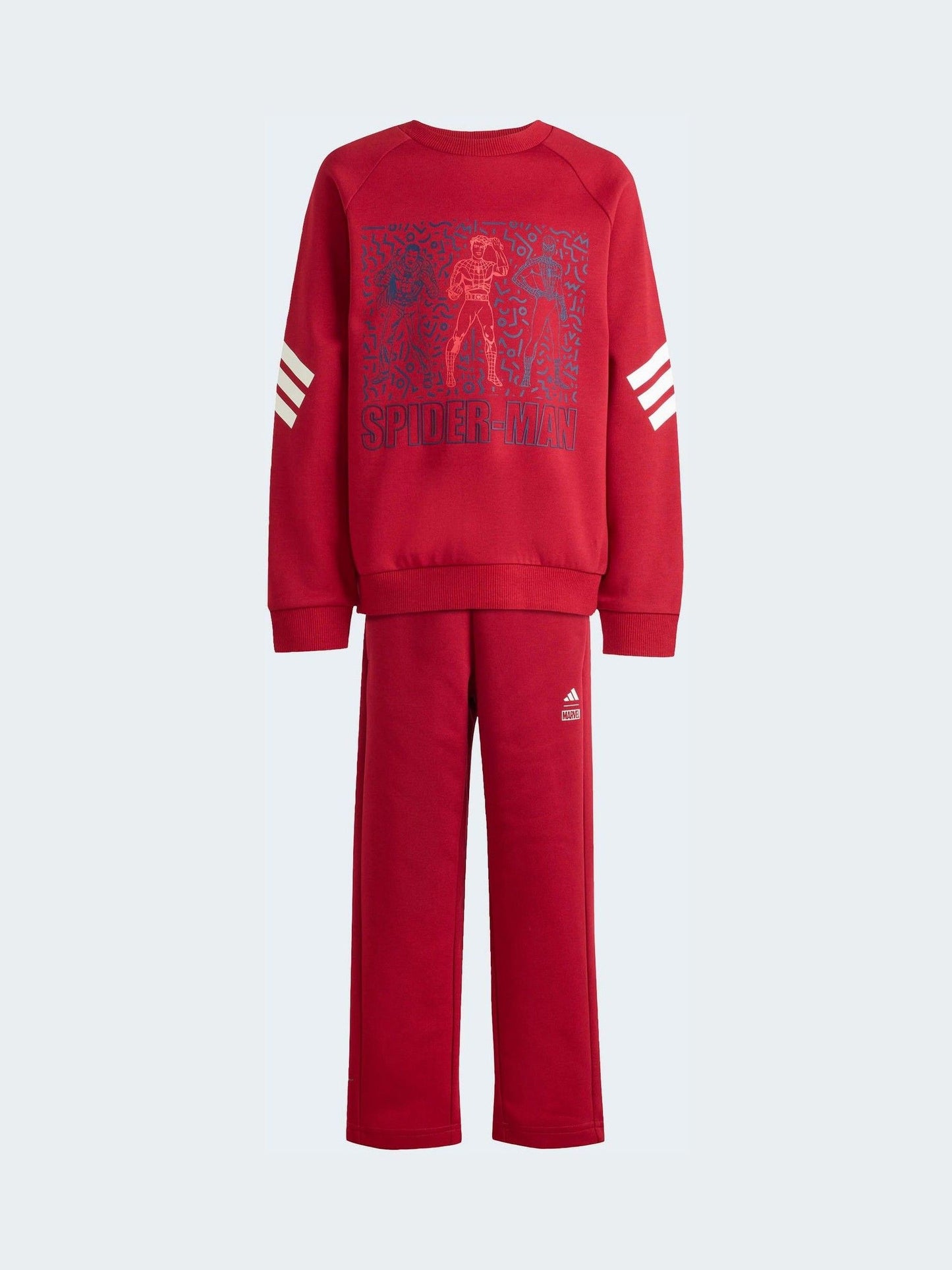 Dsiney Kidz - adidas Red Marvel Spider-Man   Sweatshirt and Jogger Little Kids Set image 7