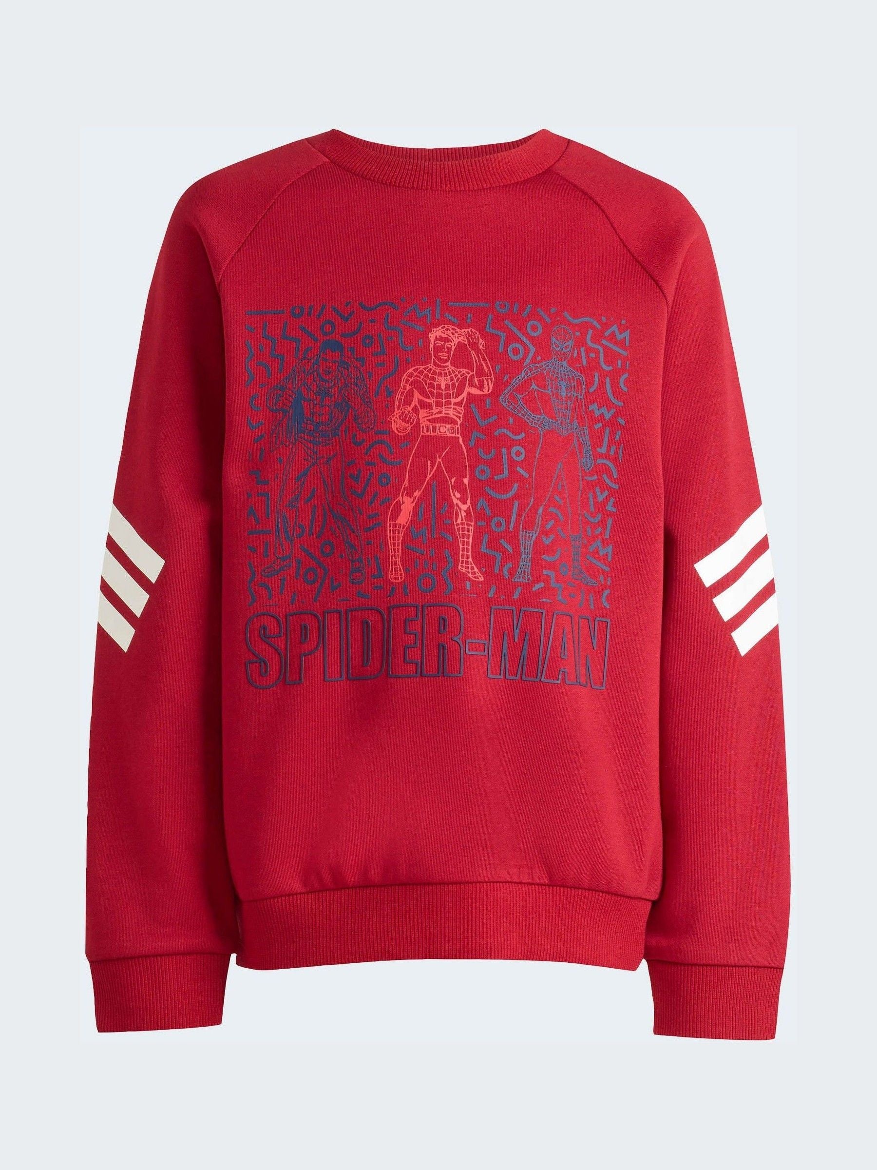 Dsiney Kidz - adidas Red Marvel Spider-Man   Sweatshirt and Jogger Little Kids Set image 8