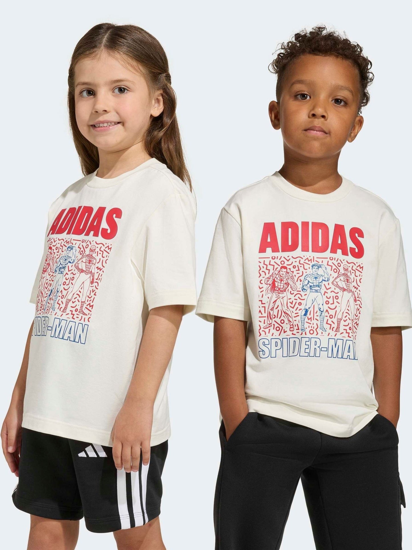 Dsiney Kidz - adidas White Marvel Spider-Man Little Kids T-Shirt image 2