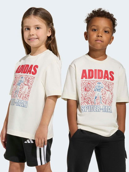 Dsiney Kidz - adidas White Marvel Spider-Man Little Kids T-Shirt image 2