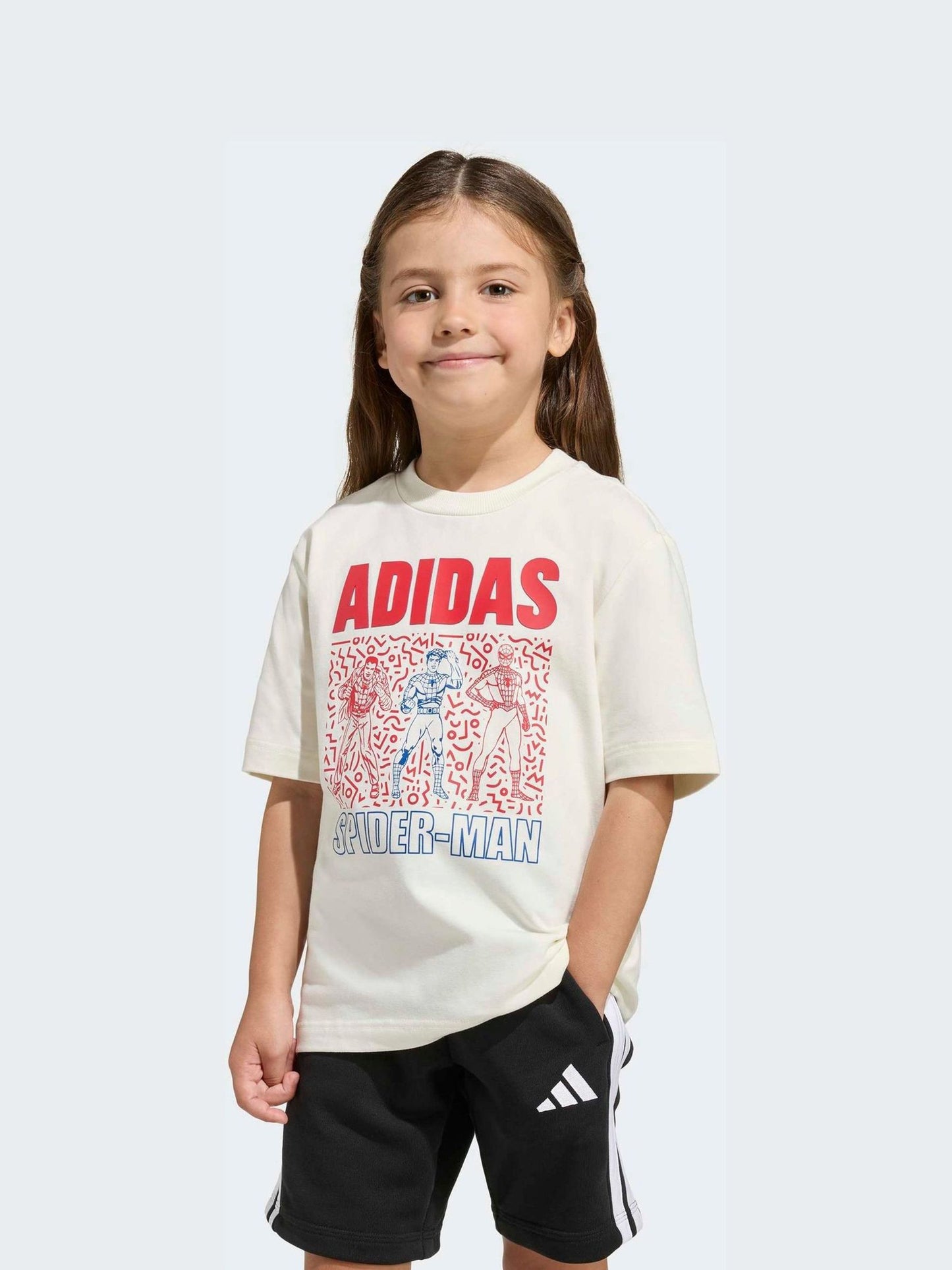 Dsiney Kidz - adidas White Marvel Spider-Man Little Kids T-Shirt image 3