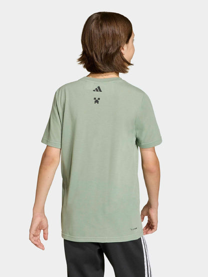 Dsiney Kidz - adidas Green Minecraft Training Climacool T-Shirt image 4