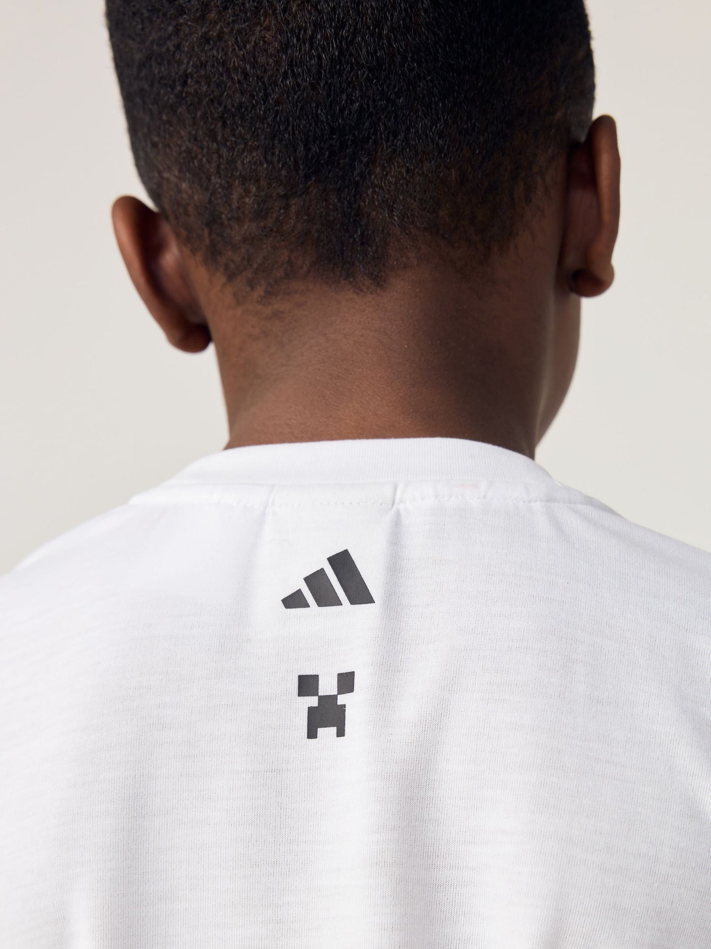 Dsiney Kidz - adidas White Minecraft Top  and Shorts Little Kids Set image 5