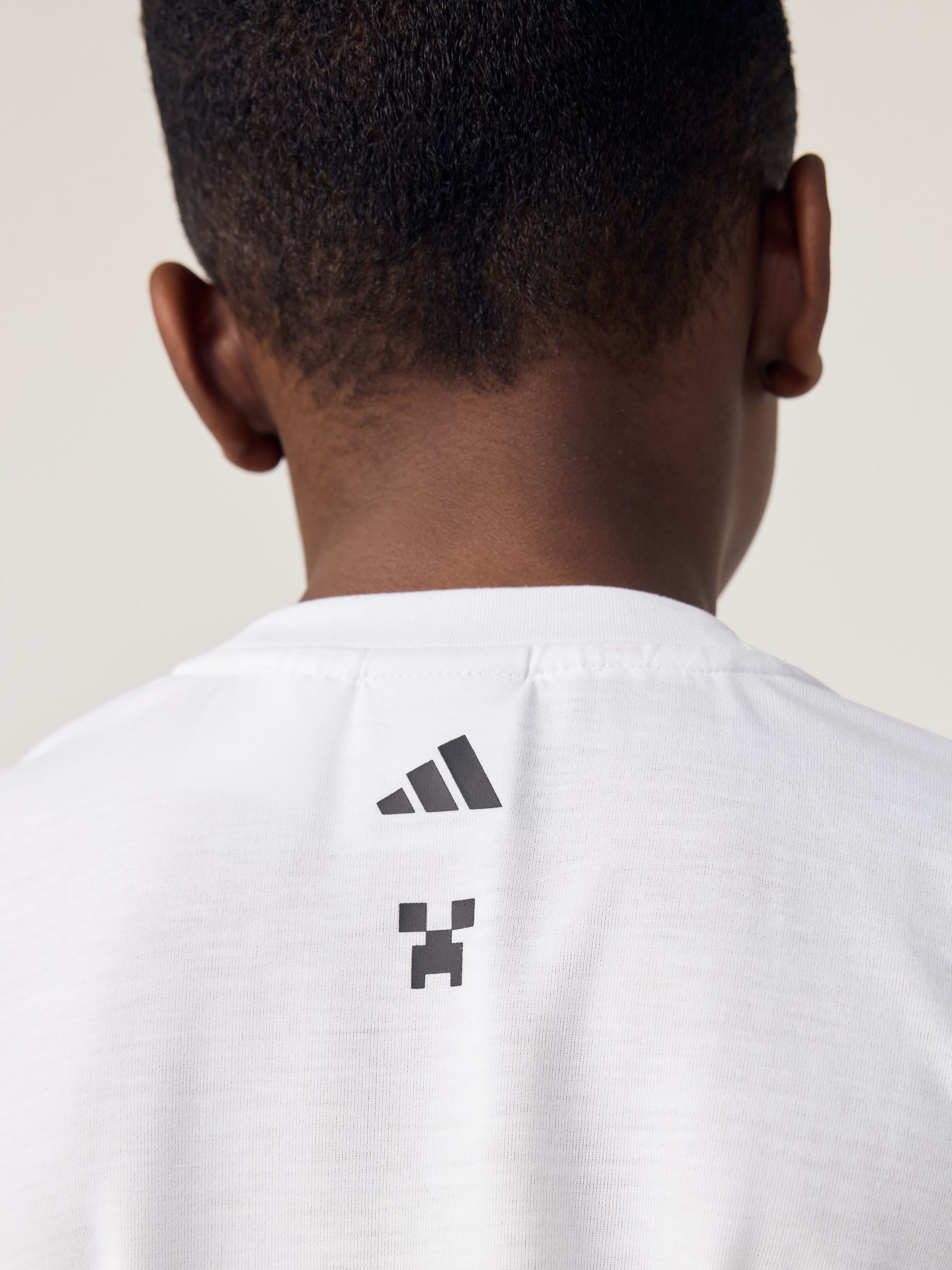 Dsiney Kidz - adidas White Minecraft Top  and Shorts Little Kids Set image 5