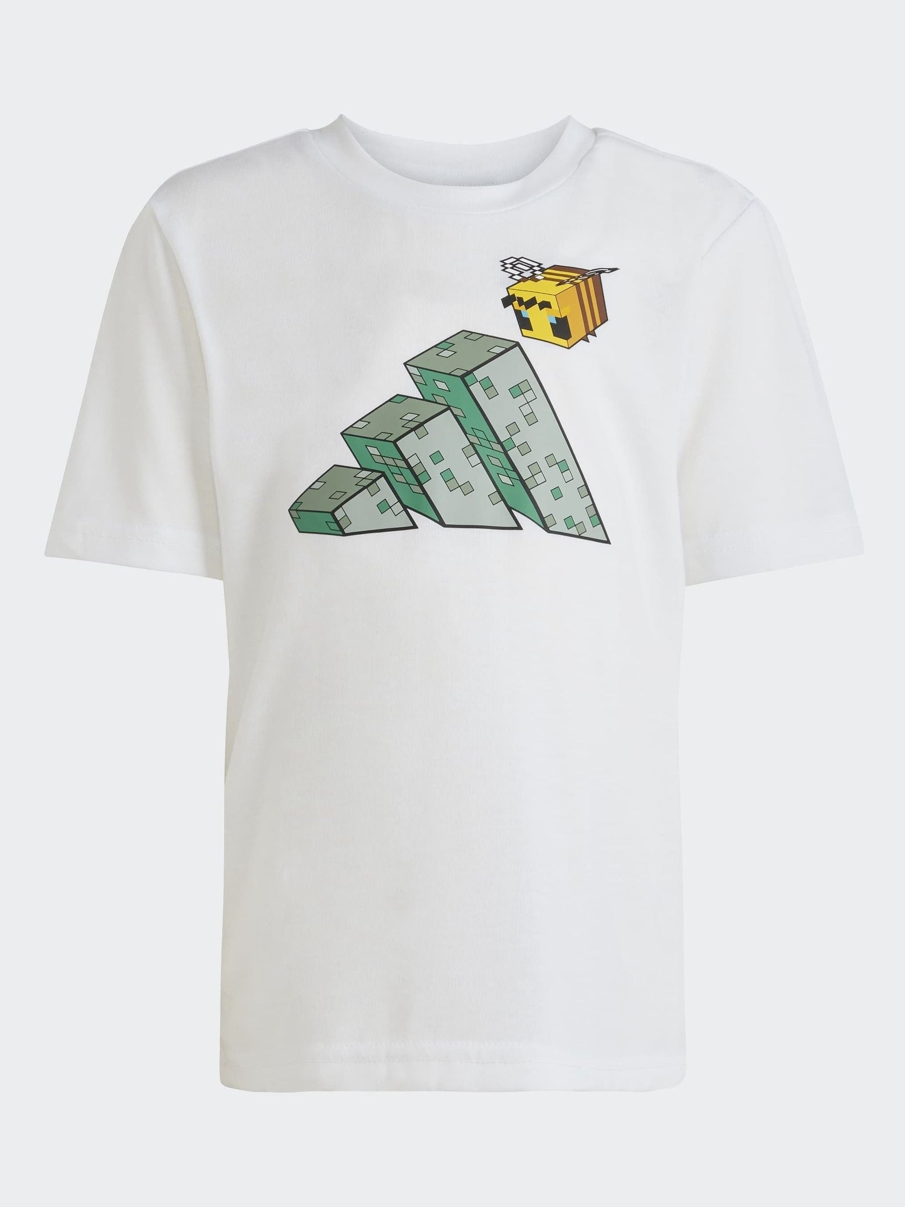 Dsiney Kidz - adidas White Minecraft Top  and Shorts Little Kids Set image 8