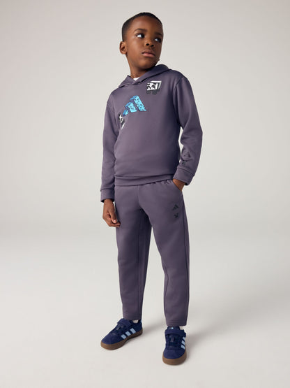 Dsiney Kidz - adidas Grey Minecraft Hoodie and Jogger Little Kids Set image 1