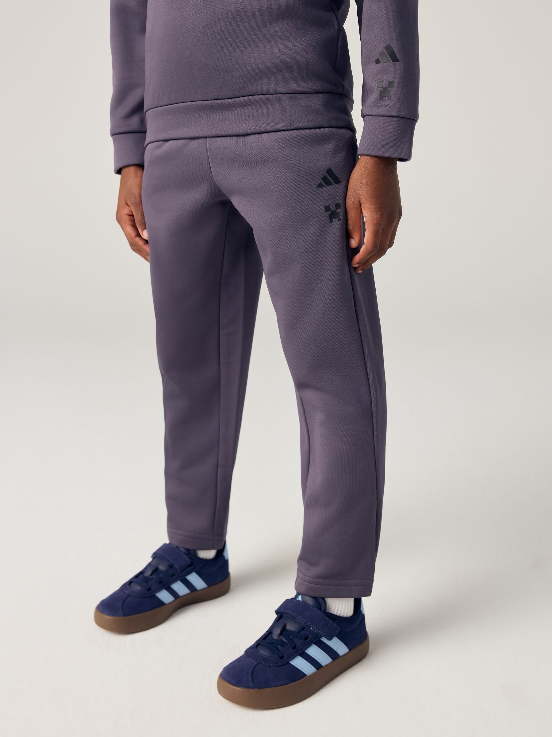 Dsiney Kidz - adidas Grey Minecraft Hoodie and Jogger Little Kids Set image 6