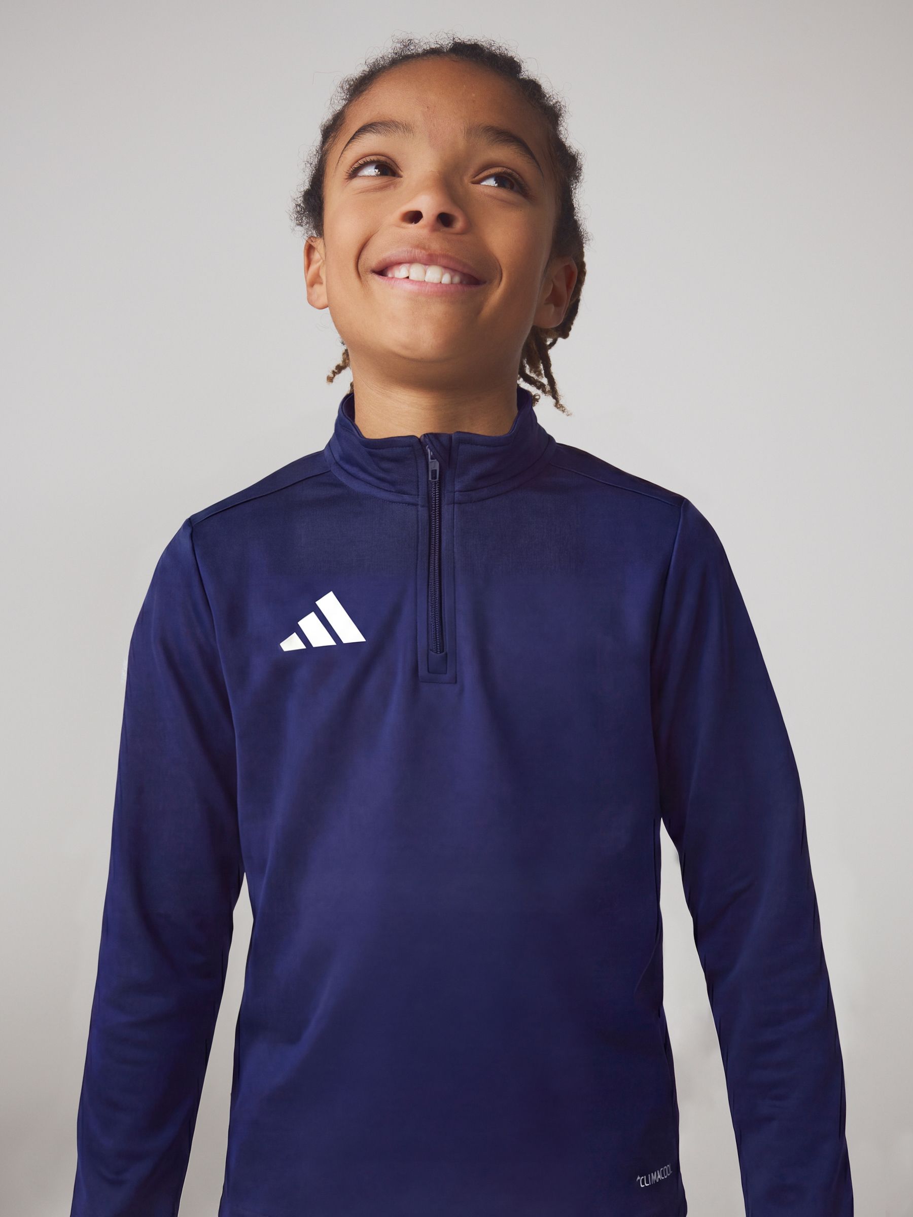 Dsiney Kidz - adidas Navy Blue Entrada26 Quarter Zip Training Top image 1