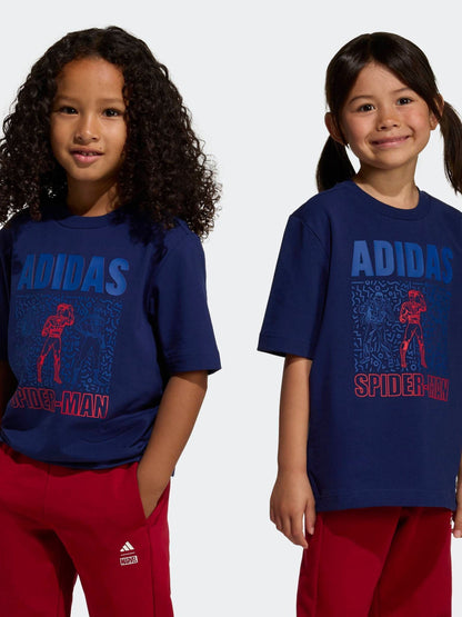 Dsiney Kidz - adidas Blue Marvel Spider-Man Little Kids T-Shirt image 2