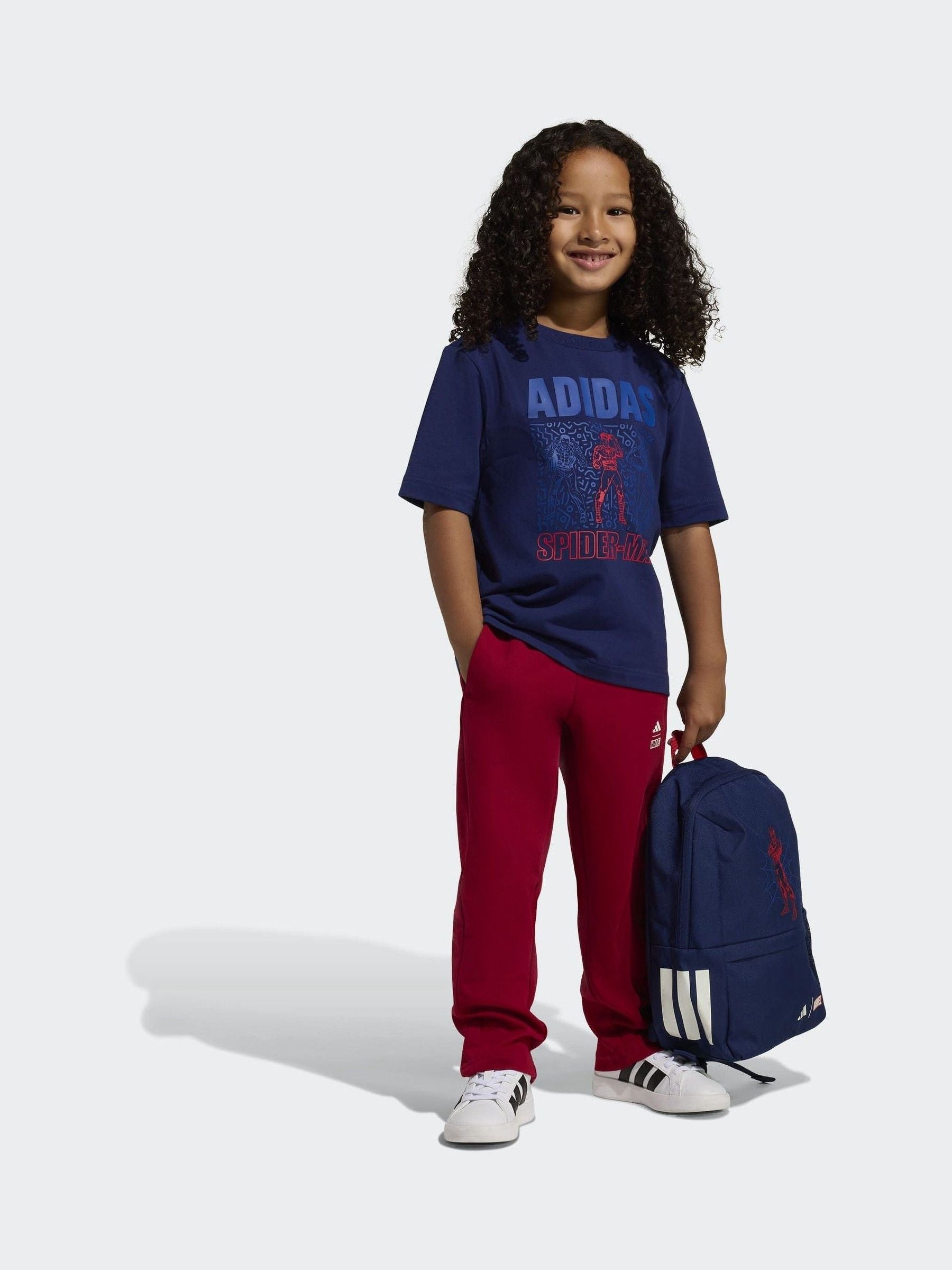 Dsiney Kidz - adidas Blue Marvel Spider-Man Little Kids T-Shirt image 4