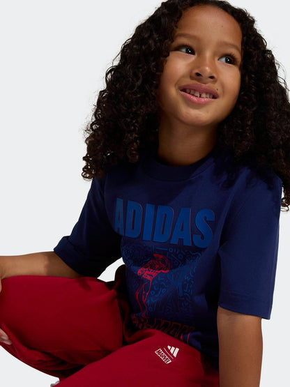 Dsiney Kidz - adidas Blue Marvel Spider-Man Little Kids T-Shirt image 6