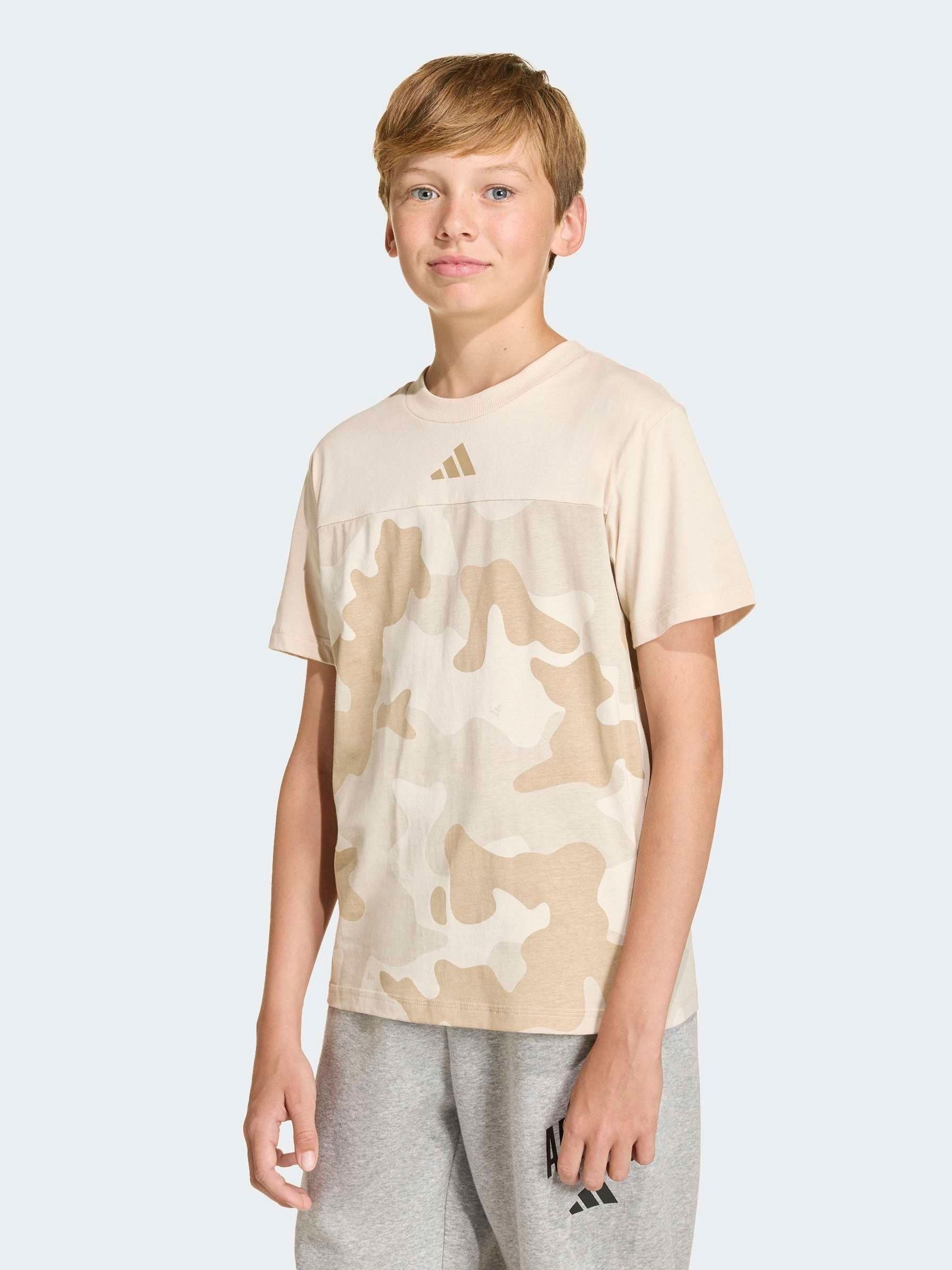 Dsiney Kidz - adidas Neutral Essentials Camo Cotton Kids T-Shirt image 1