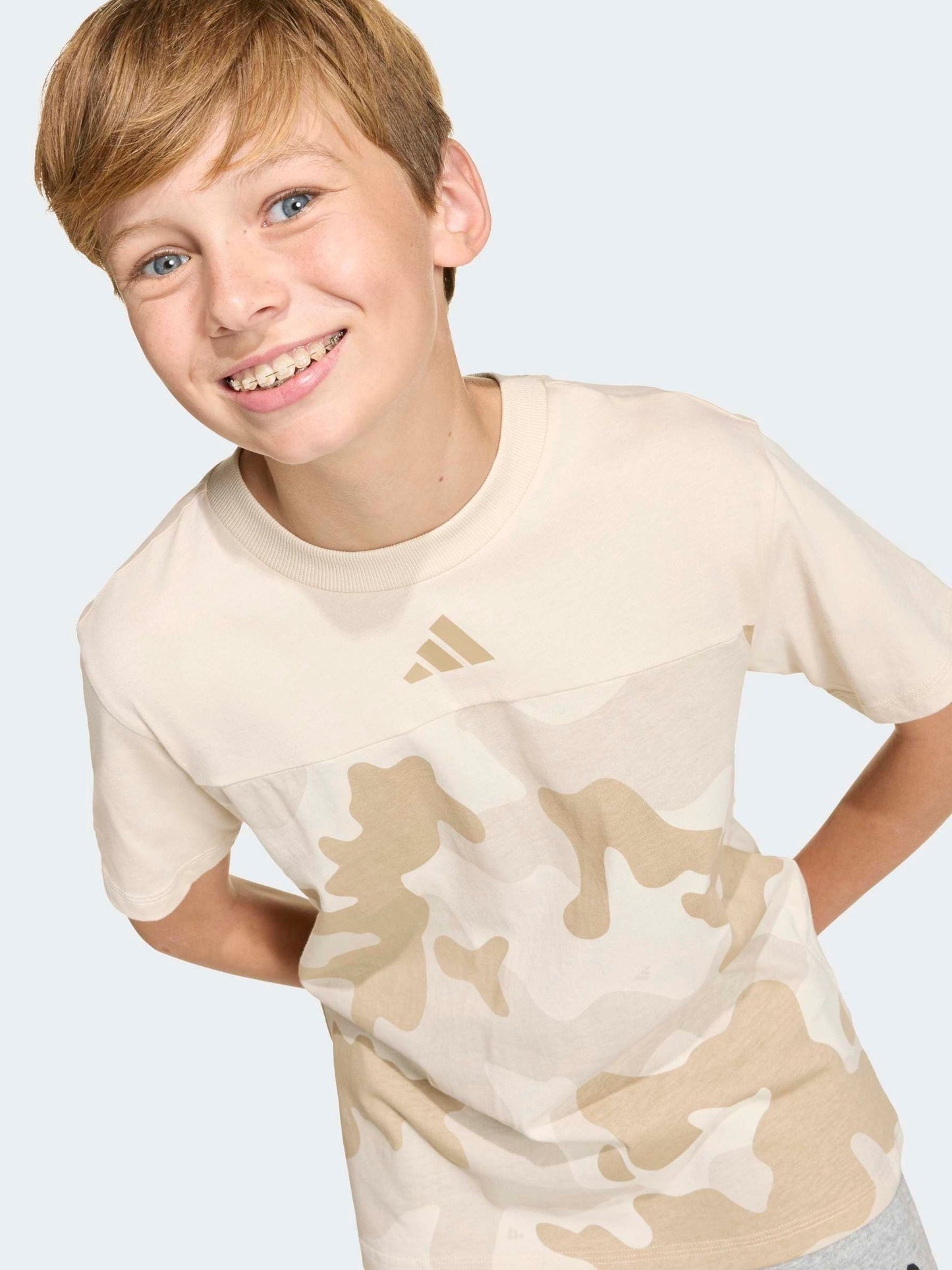 Dsiney Kidz - adidas Neutral Essentials Camo Cotton Kids T-Shirt image 4