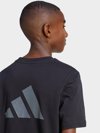 Dsiney Kidz - adidas Black Colourblock T-Shirt image 5