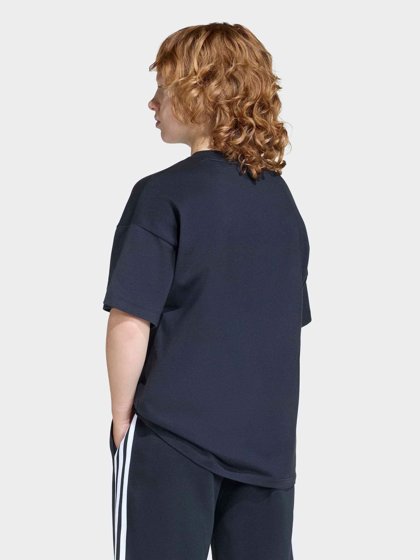 Dsiney Kidz - adidas originals Black Blocked Logo Oversized T-Shirt image 3