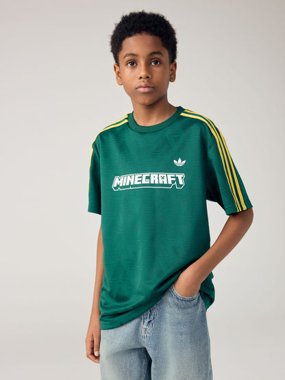 Dsiney Kidz - adidas Originals Green Minecraft Jaqard T-Shirt Jersey image 1