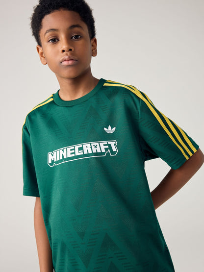 Dsiney Kidz - adidas Originals Green Minecraft Jaqard T-Shirt Jersey image 3