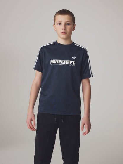 Dsiney Kidz - adidas Originals Black Minecraft Jaqard T-Shirt Jersey image 1