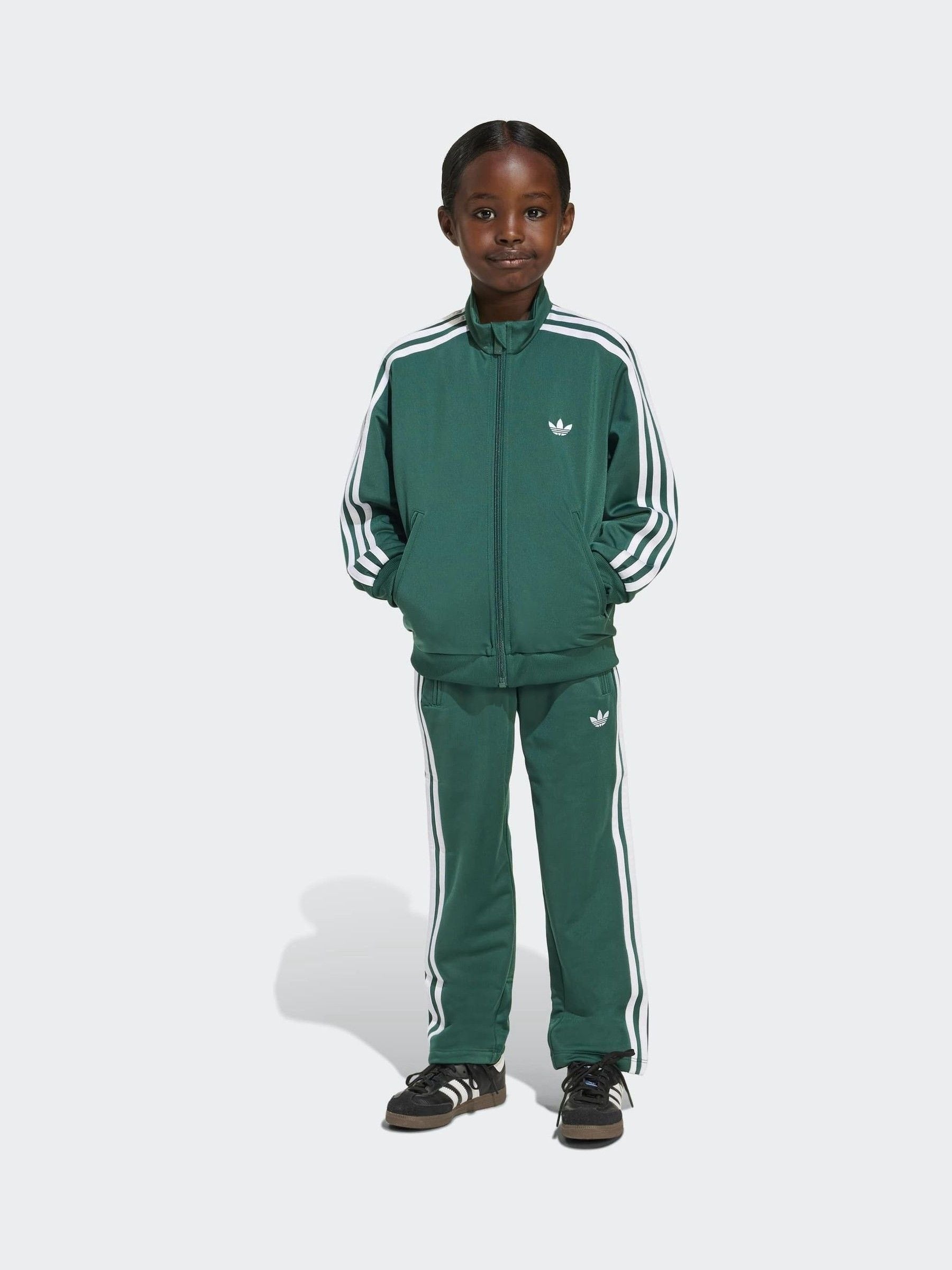Dsiney Kidz - adidas Originals Green Firebird Little Kids Tracksuit image 1