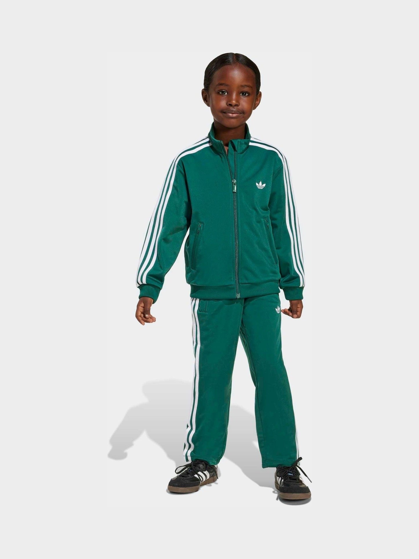 Dsiney Kidz - adidas Originals Green Firebird Little Kids Tracksuit image 3