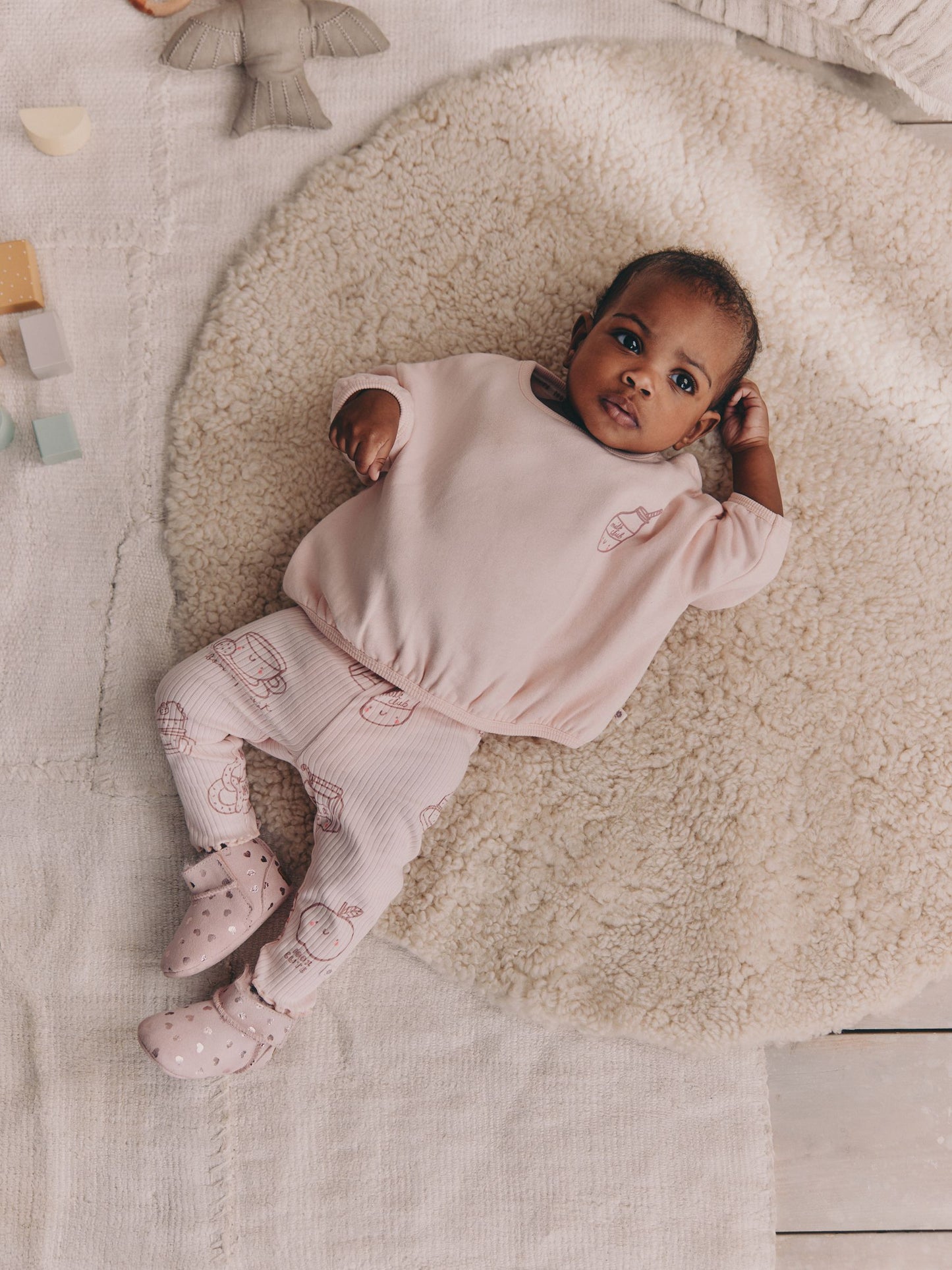 Pink Baby Sweatshirt and Leggings 2 Piece Set (0mths-2yrs) (0mths-2yrs) image 1