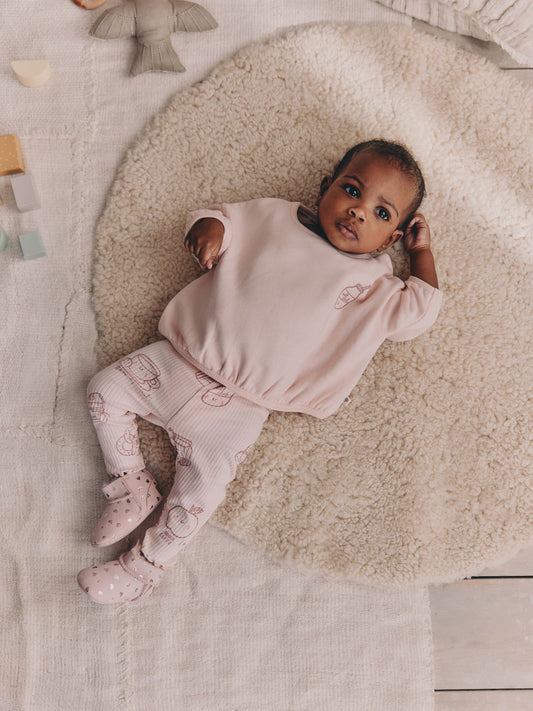 Pink Baby Sweatshirt and Leggings 2 Piece Set (0mths-2yrs) (0mths-2yrs) image 1