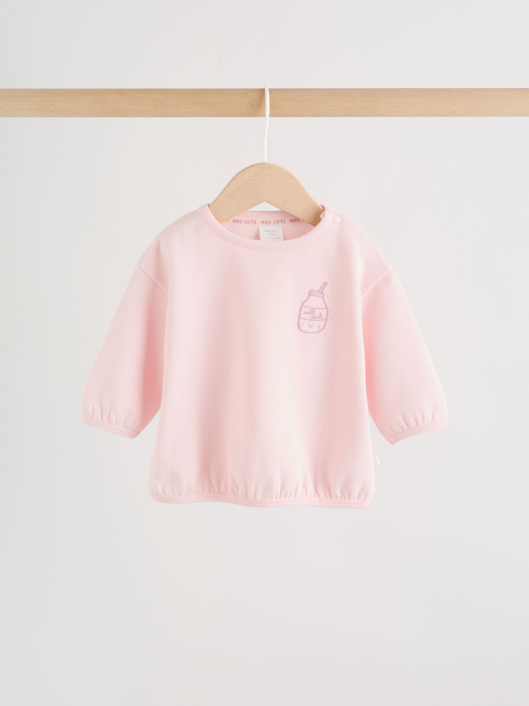 Pink Baby Sweatshirt and Leggings 2 Piece Set (0mths-2yrs) (0mths-2yrs) image 8