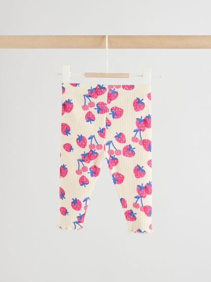 Red Strawberry Milk Club Baby Sweatshirt and Leggings 2 Piece Set (0mths-2yrs) image 4