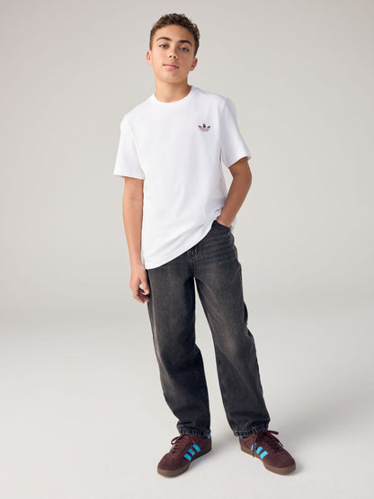 Dsiney Kidz - adidas originals White Oversized Back Print T-Shirt image 2