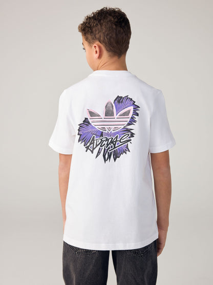 Dsiney Kidz - adidas originals White Oversized Back Print T-Shirt image 3