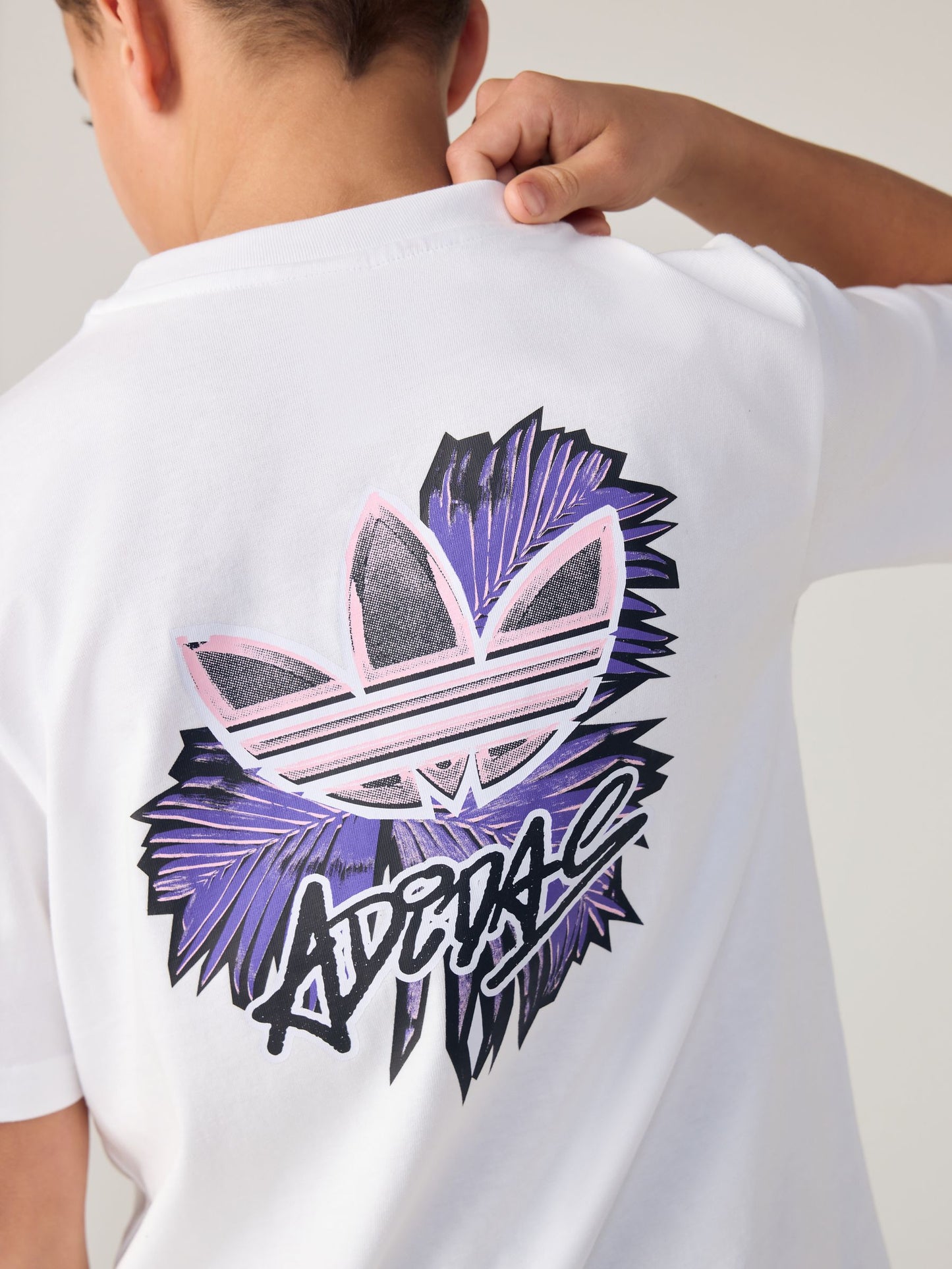 Dsiney Kidz - adidas originals White Oversized Back Print T-Shirt image 5
