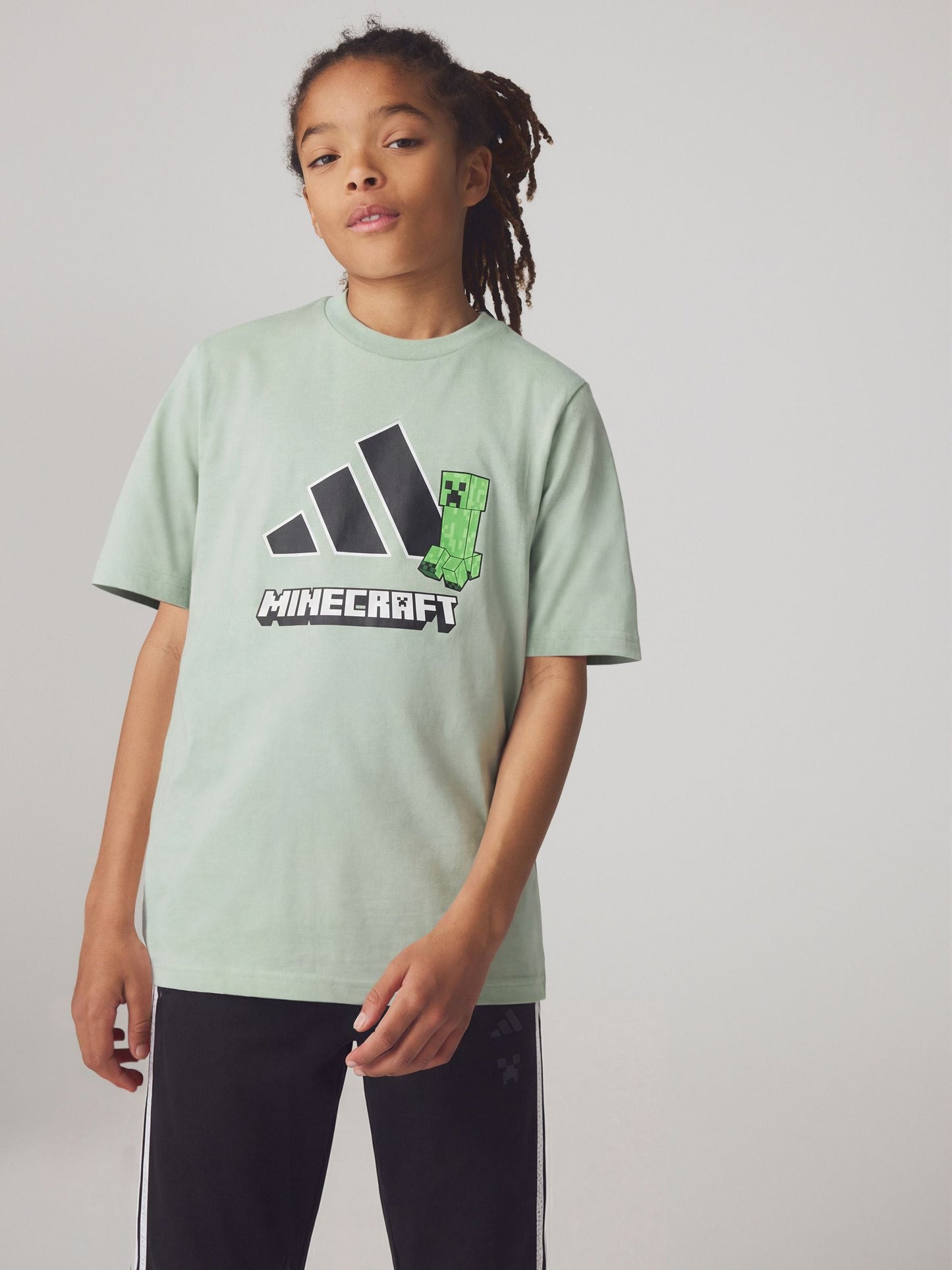 Dsiney Kidz - adidas Green Minecraft Training Climacool T-Shirt image 1