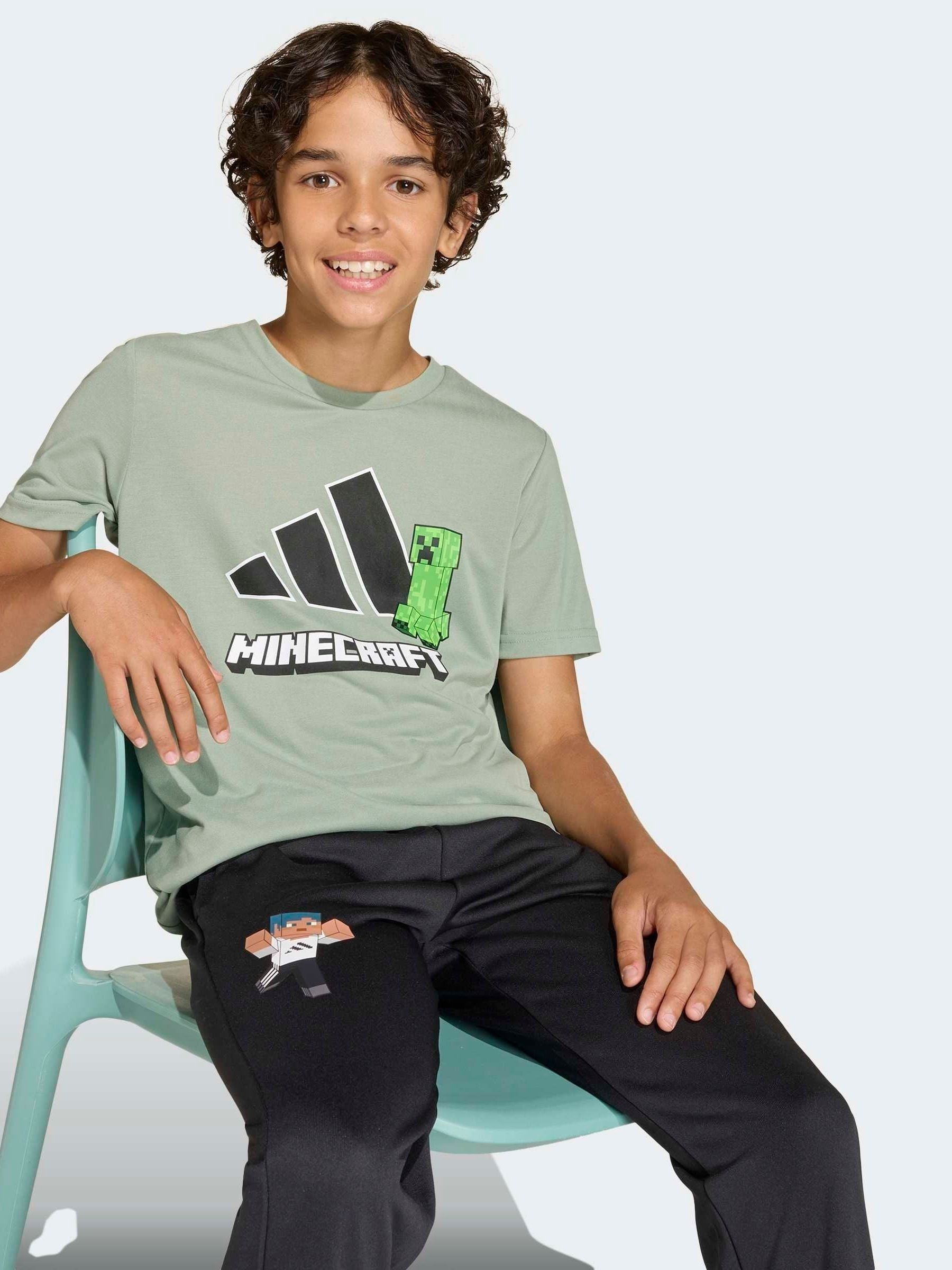 Dsiney Kidz - adidas Green Minecraft Training Climacool T-Shirt image 5