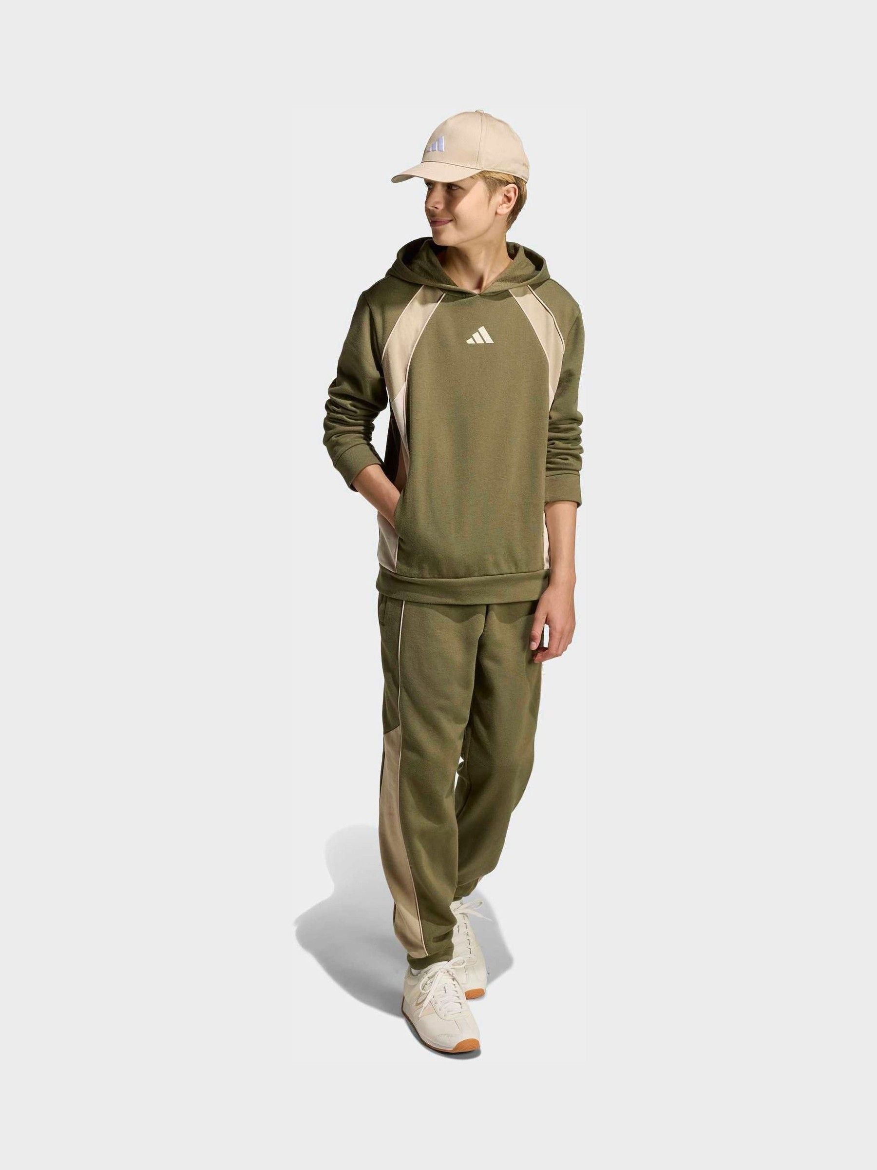 Dsiney Kidz - adidas Green Colour Block Hoodie image 4