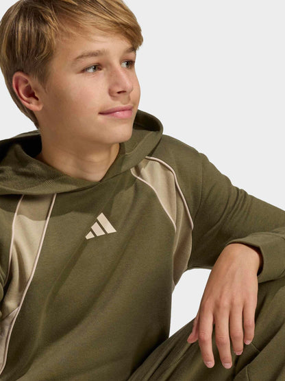 Dsiney Kidz - adidas Green Colour Block Hoodie image 5