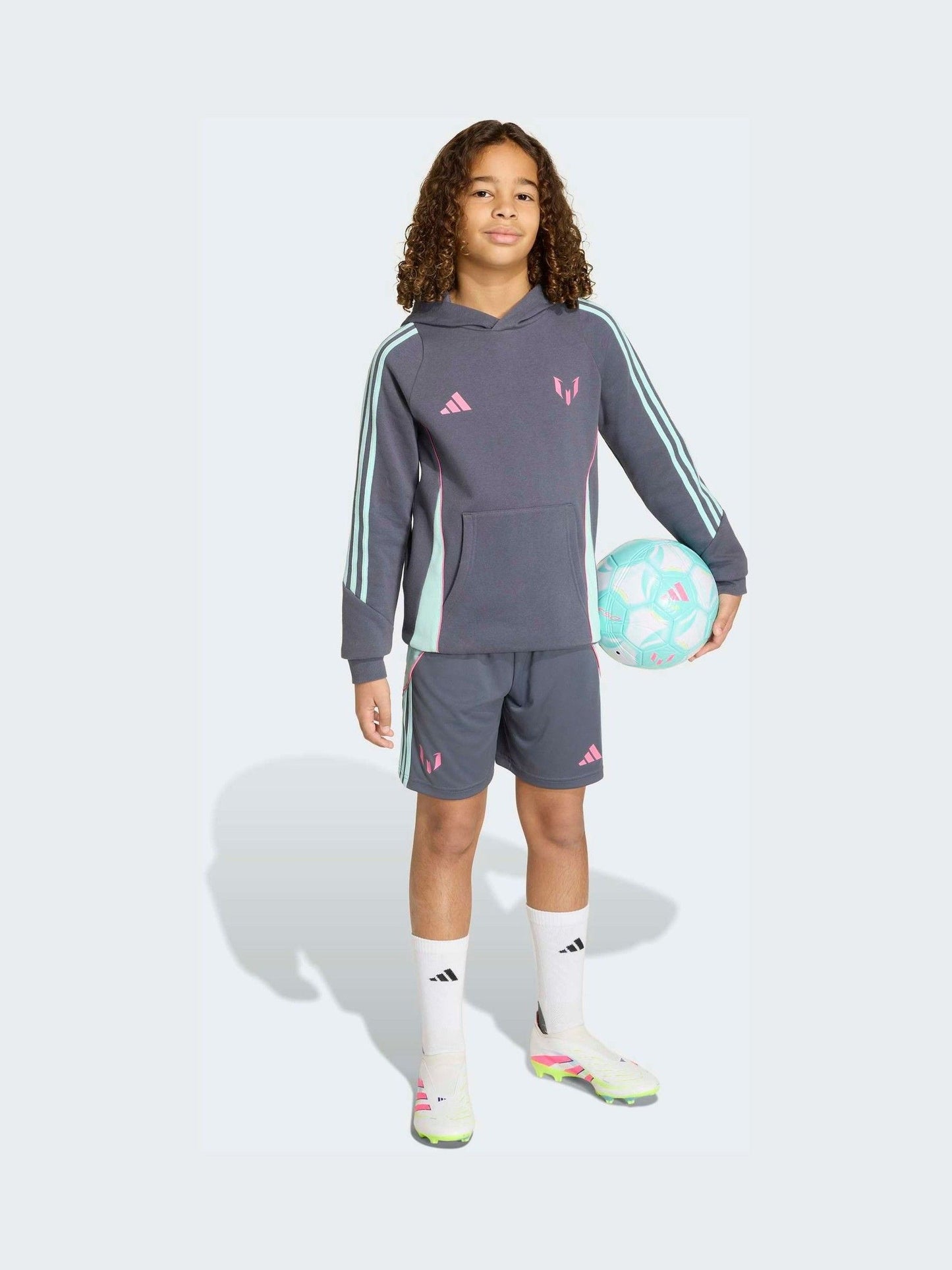 Dsiney Kidz - adidas Grey Messi Hoodie image 3