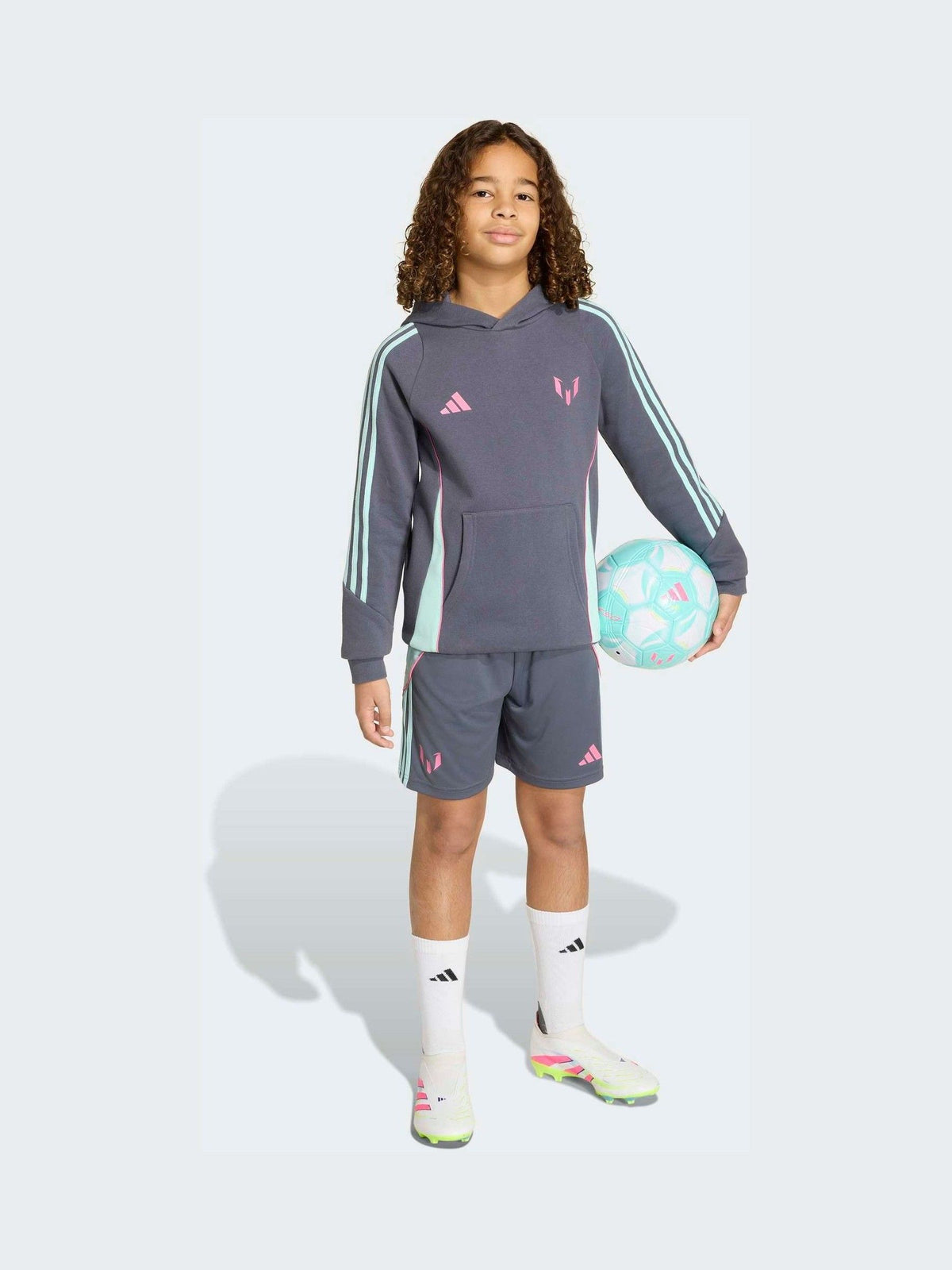 Dsiney Kidz - adidas Grey Messi Hoodie image 3