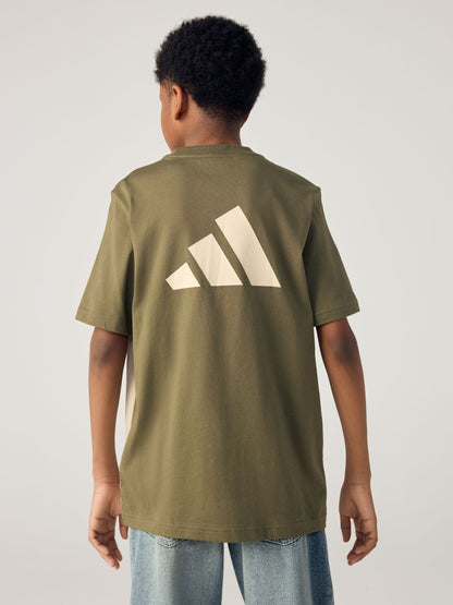 Dsiney Kidz - adidas Green Colourblock T-Shirt image 2
