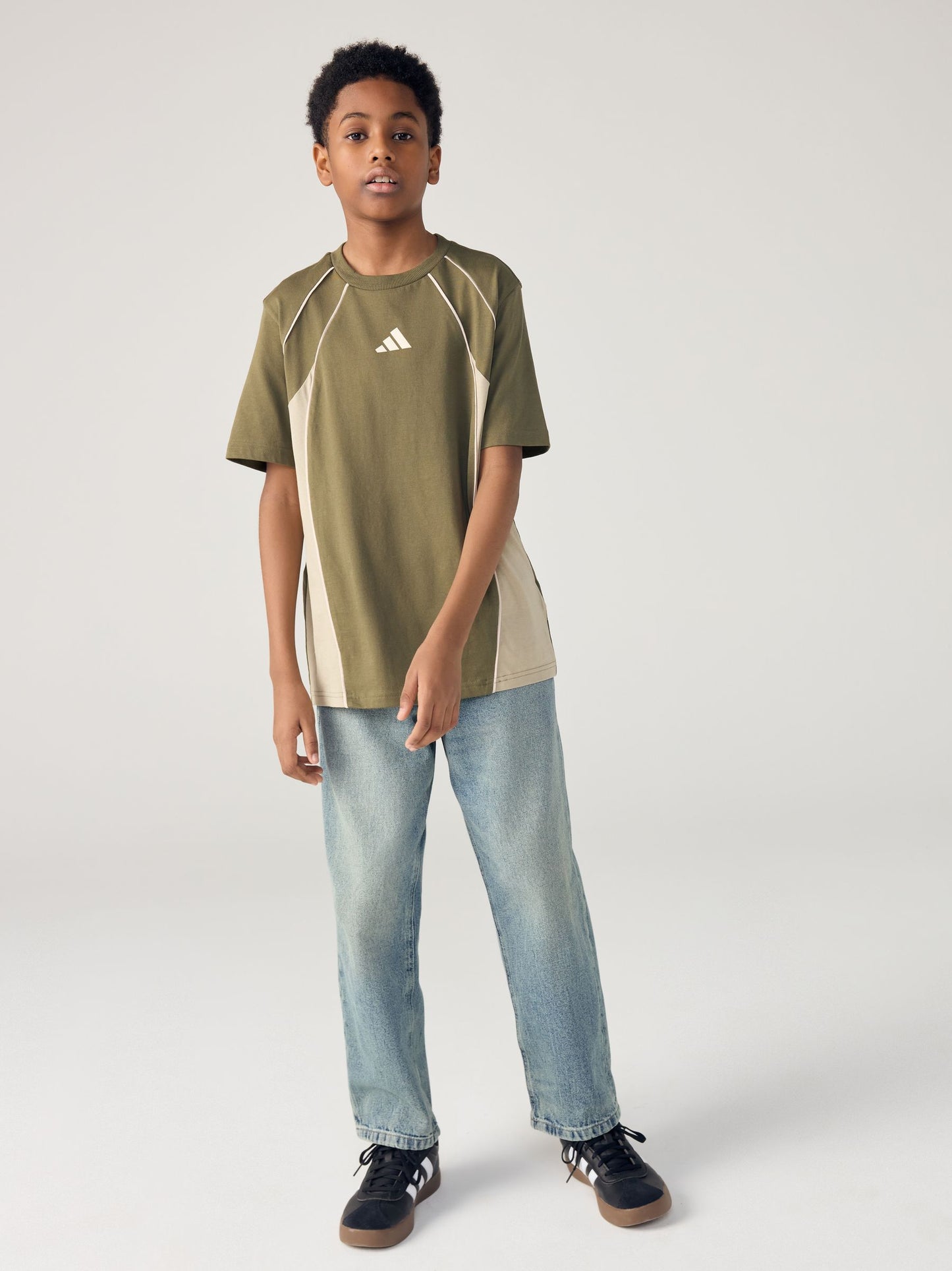 Dsiney Kidz - adidas Green Colourblock T-Shirt image 3