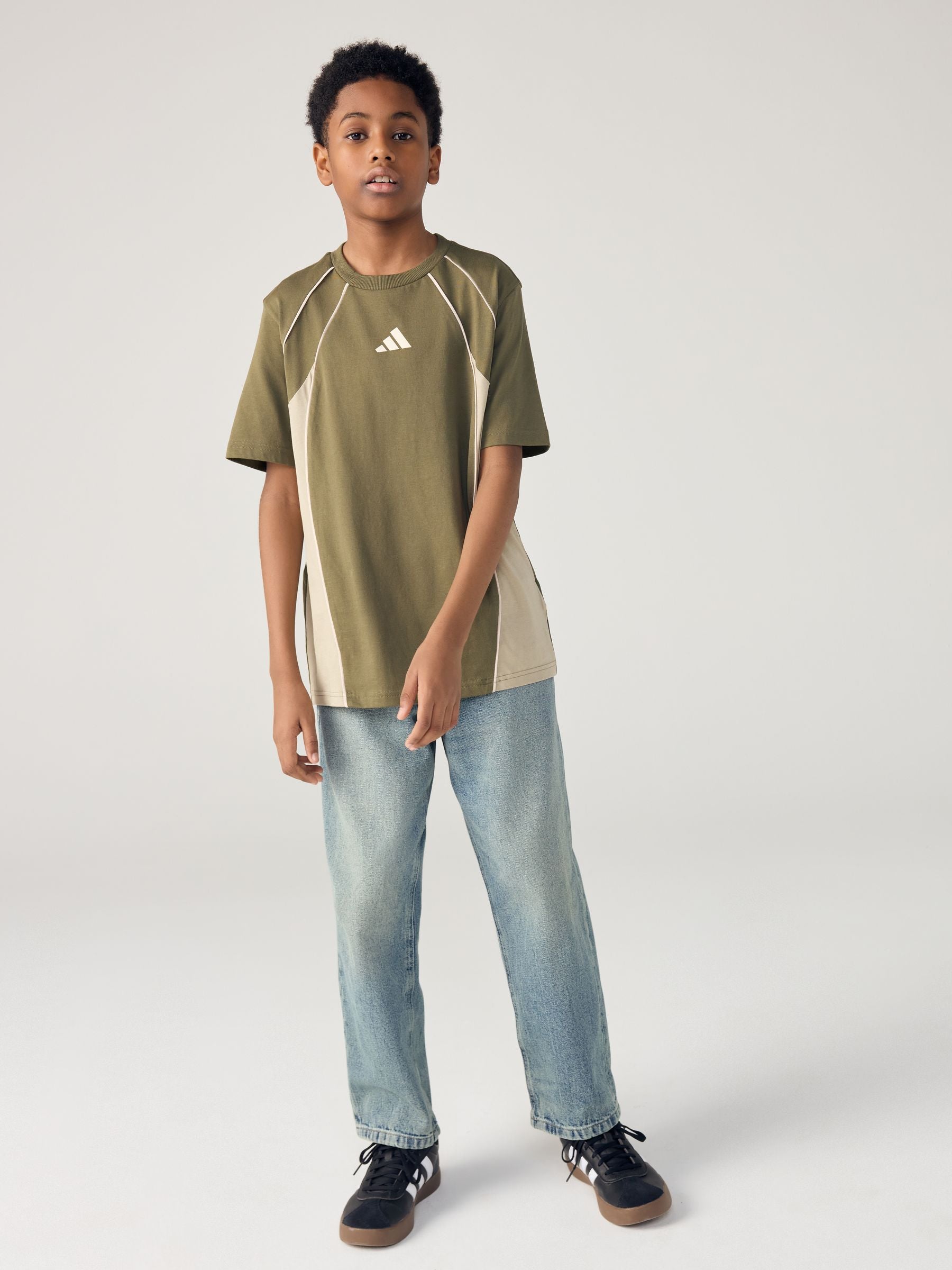 Dsiney Kidz - adidas Green Colourblock T-Shirt image 3