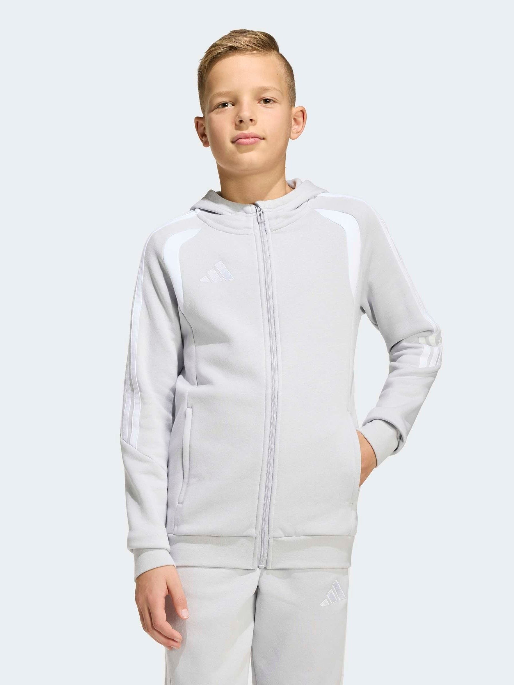 Dsiney Kidz - adidas Grey 26 League Zip Fleece Hoodie image 1