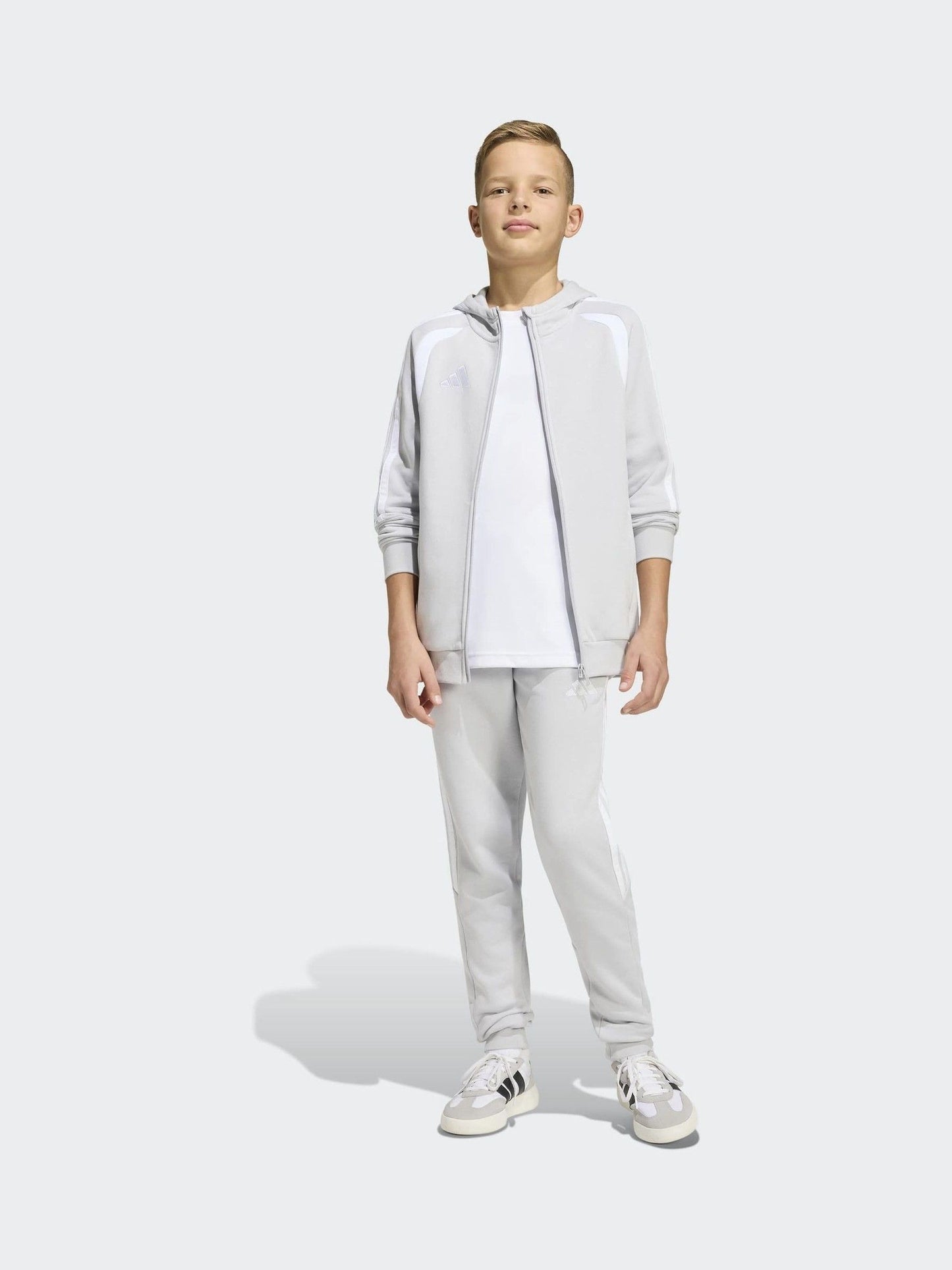 Dsiney Kidz - adidas Grey 26 League Zip Fleece Hoodie image 4