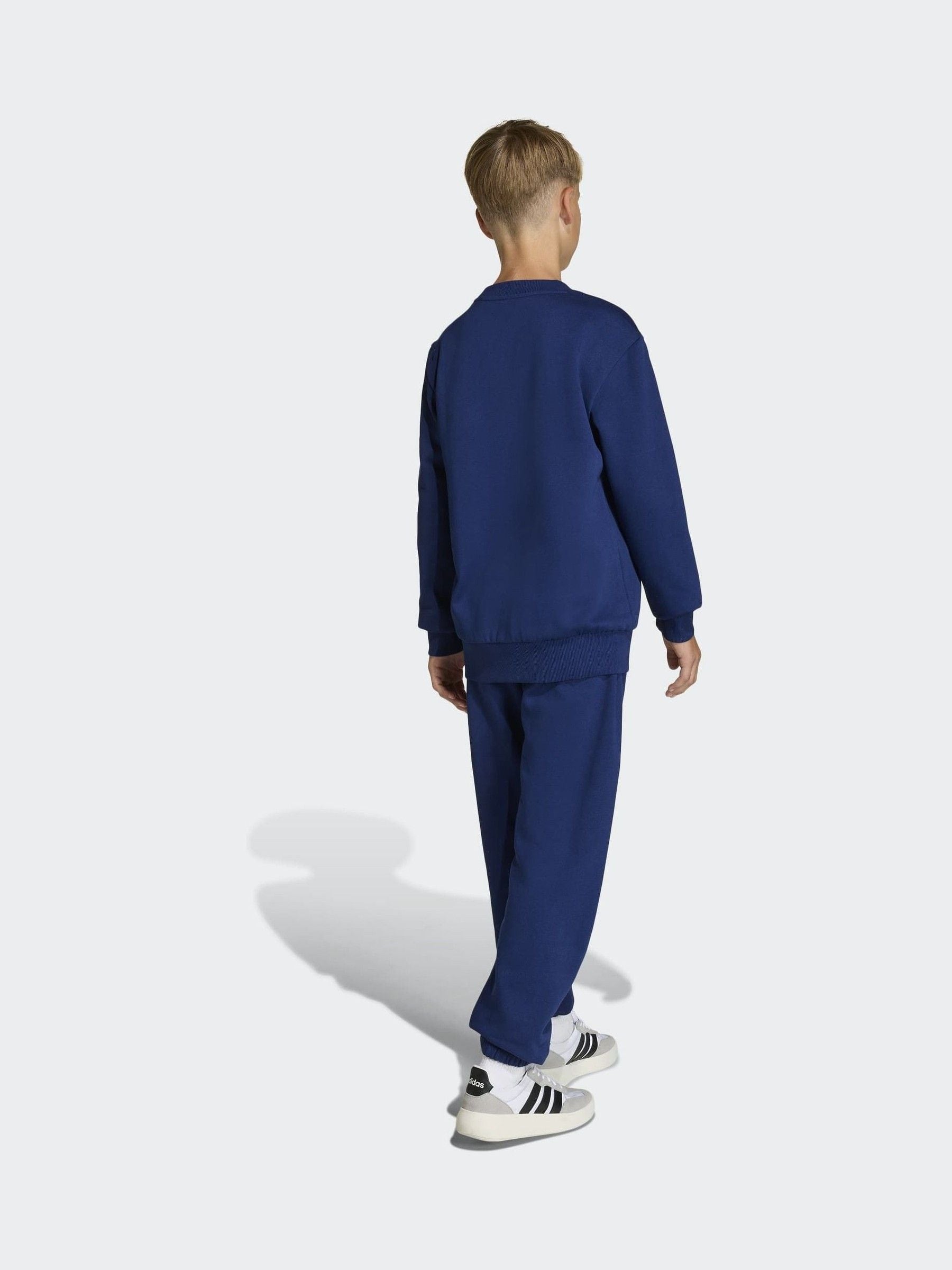 Dsiney Kidz - adidas Blue Essentials Sweatshirt and Joggers Set image 3