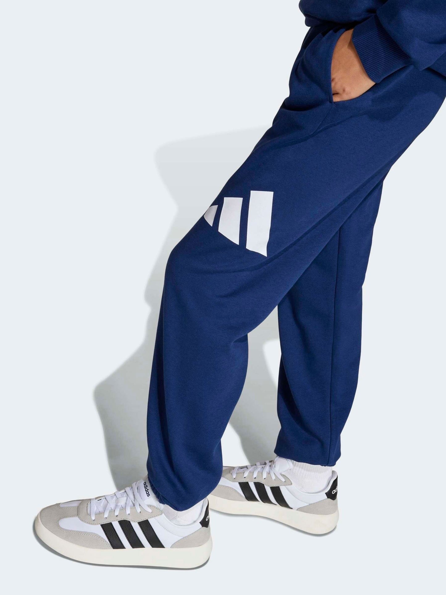 Dsiney Kidz - adidas Blue Essentials Sweatshirt and Joggers Set image 4
