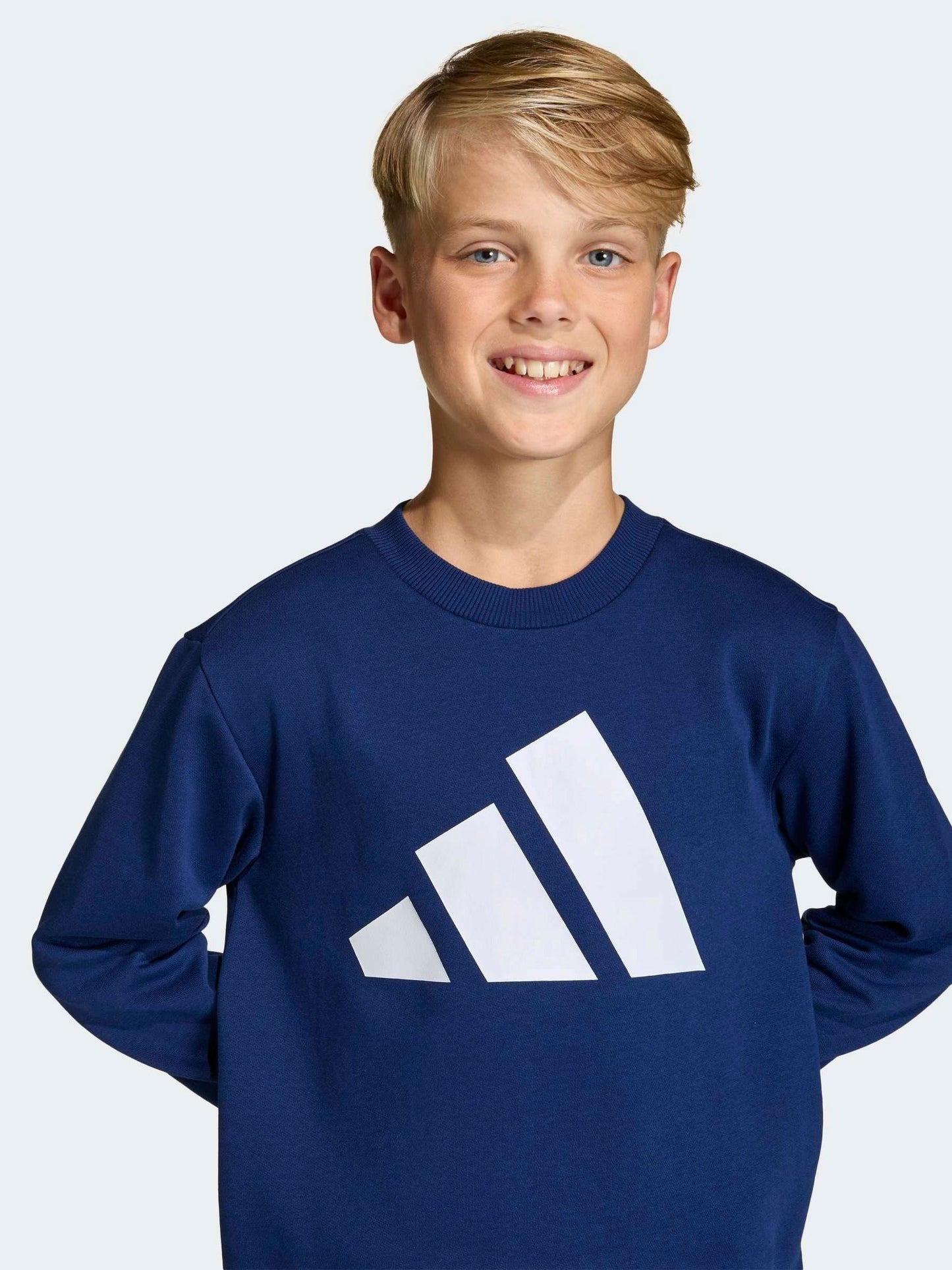 Dsiney Kidz - adidas Blue Essentials Sweatshirt and Joggers Set image 5