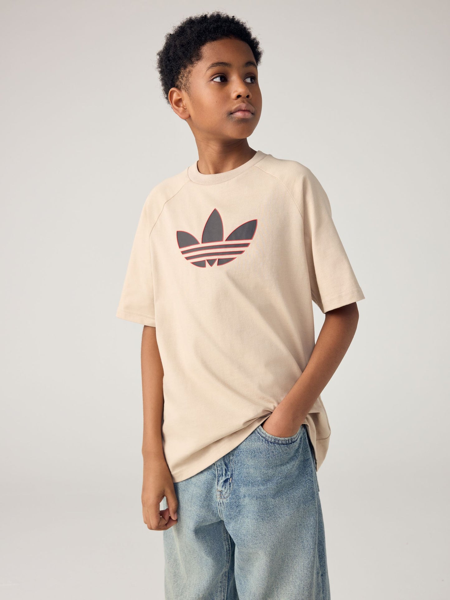 Dsiney Kidz - adidas Originals Neutral Trefoil Oversized T-Shirt image 1