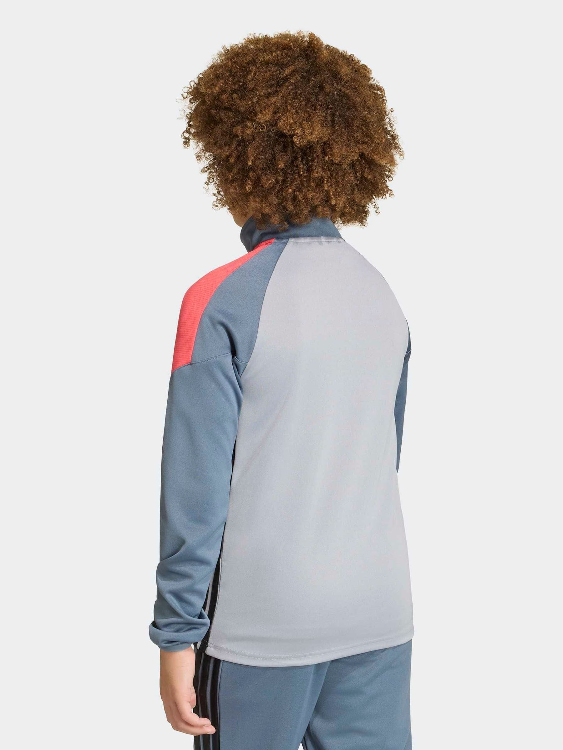 Dsiney Kidz - adidas Grey Tiro Essentials Quarter Zip Training Top image 2
