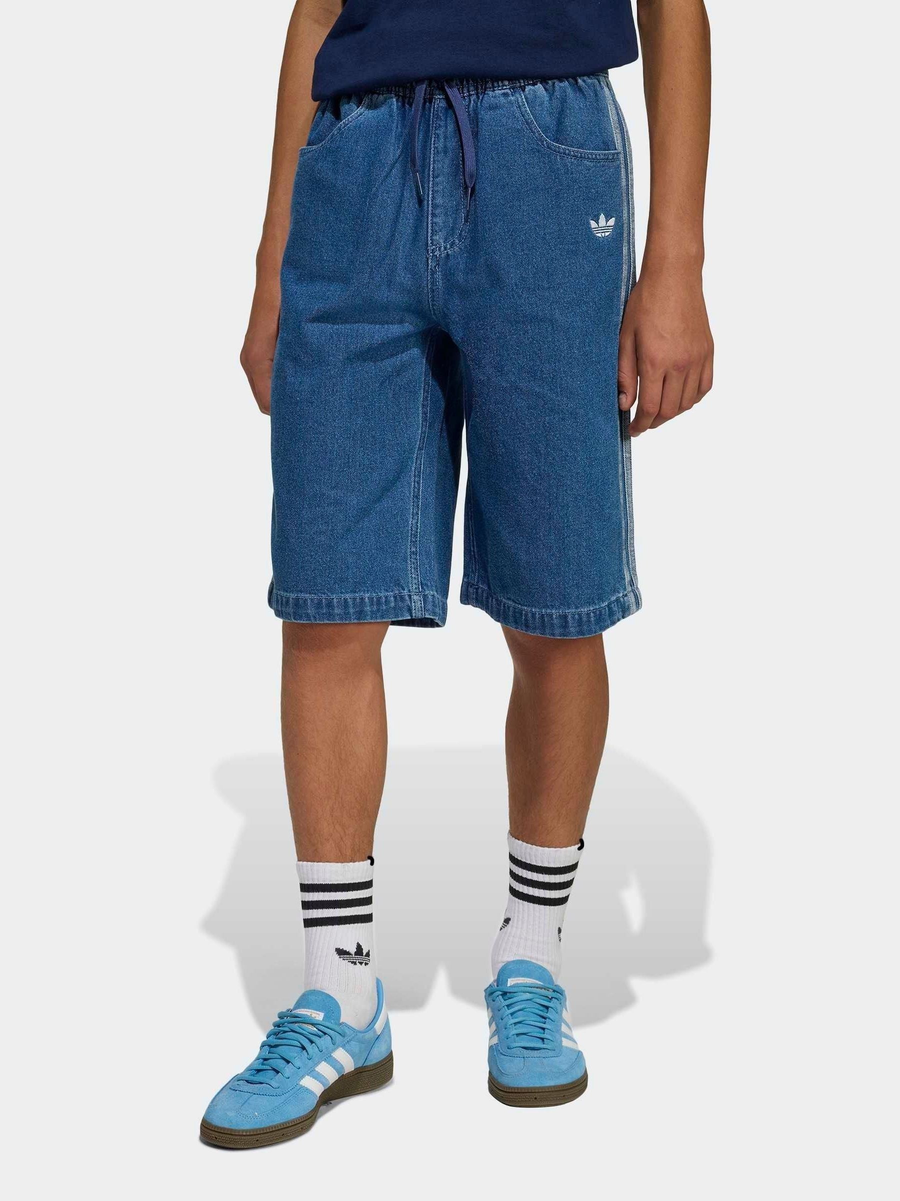 Dsiney Kidz - adidas Originals Blue Denim Jort Shorts image 1