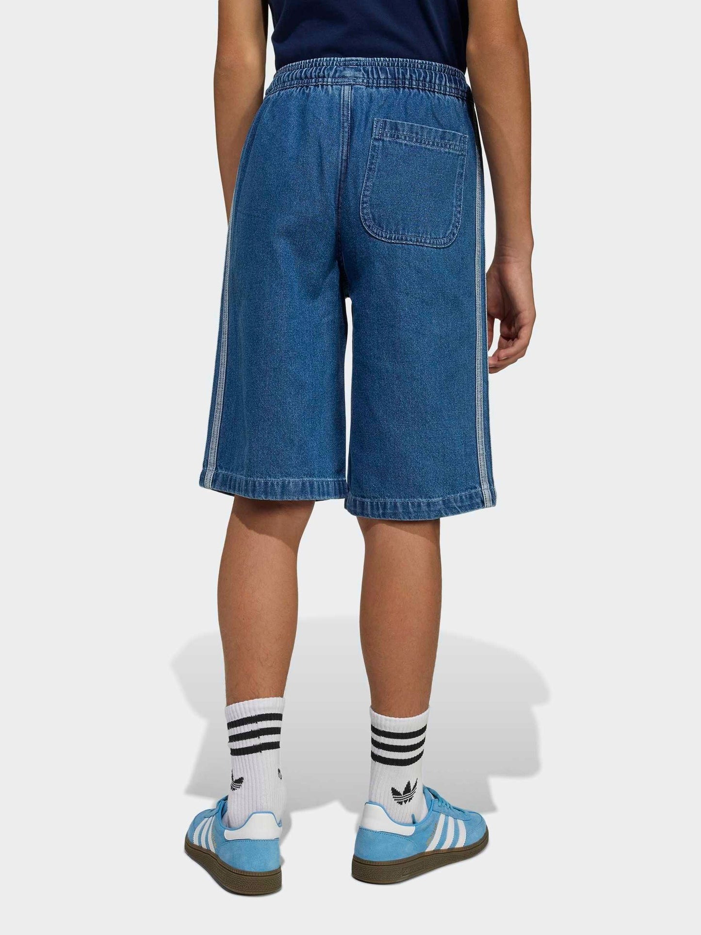 Dsiney Kidz - adidas Originals Blue Denim Jort Shorts image 2
